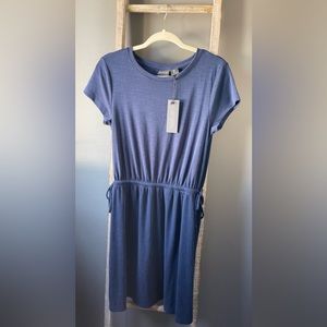 NWT Rachel Zoe Ribbed Side Tie Dress Size Small